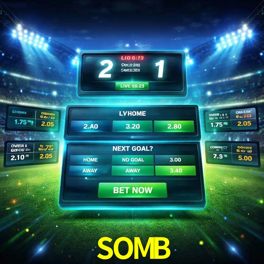 Vista de apuestas en vivo SOMB durante un partido en curso