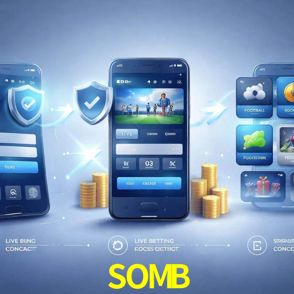 Pasos de acceso a la app SOMB en pantalla de teléfono móvil