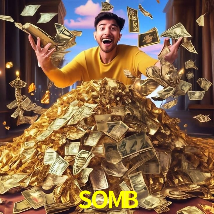 Escena dinámica inspirada en casino con iluminación SOMB, cartas, fichas e íconos de juegos digitales en un espacio moderno de juegos.